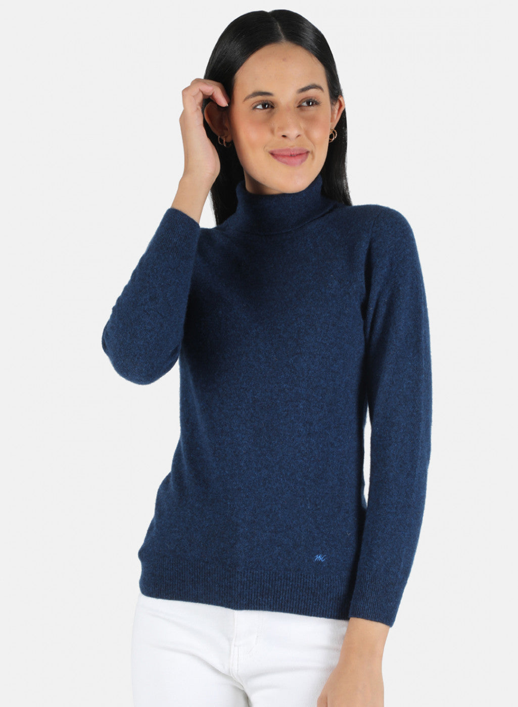 Women Blue Solid Top