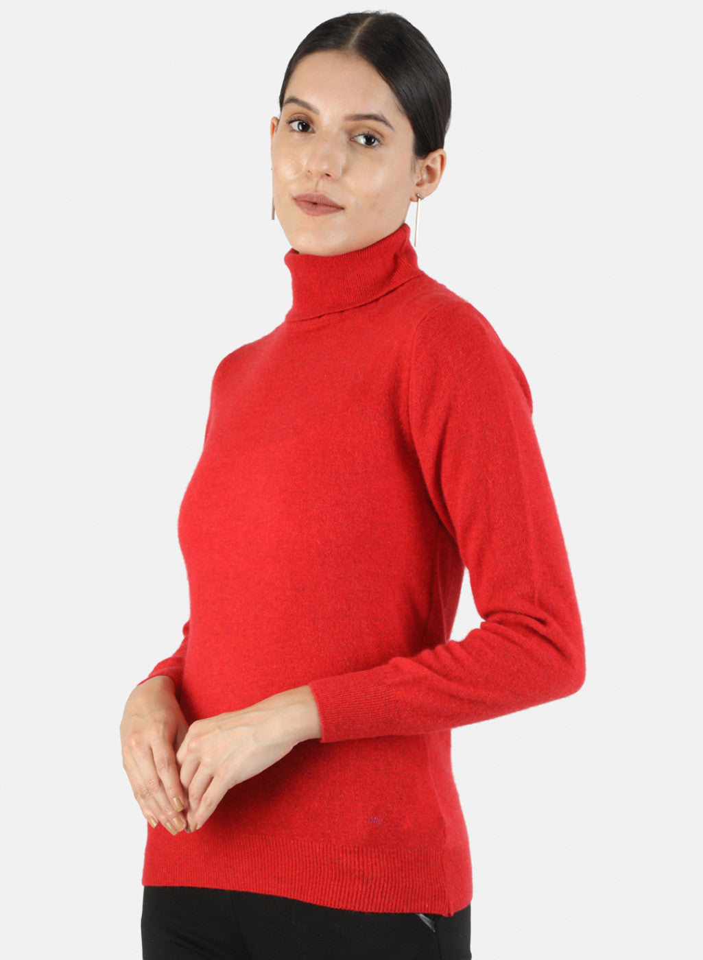 Women Red Solid Top