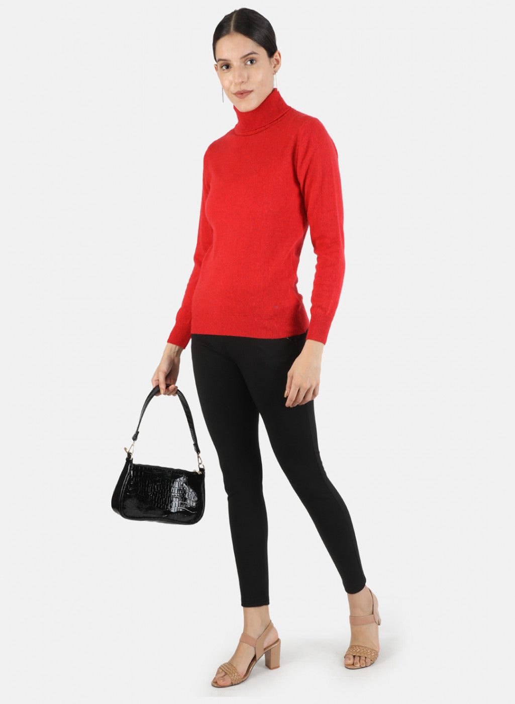 Women Red Solid Top