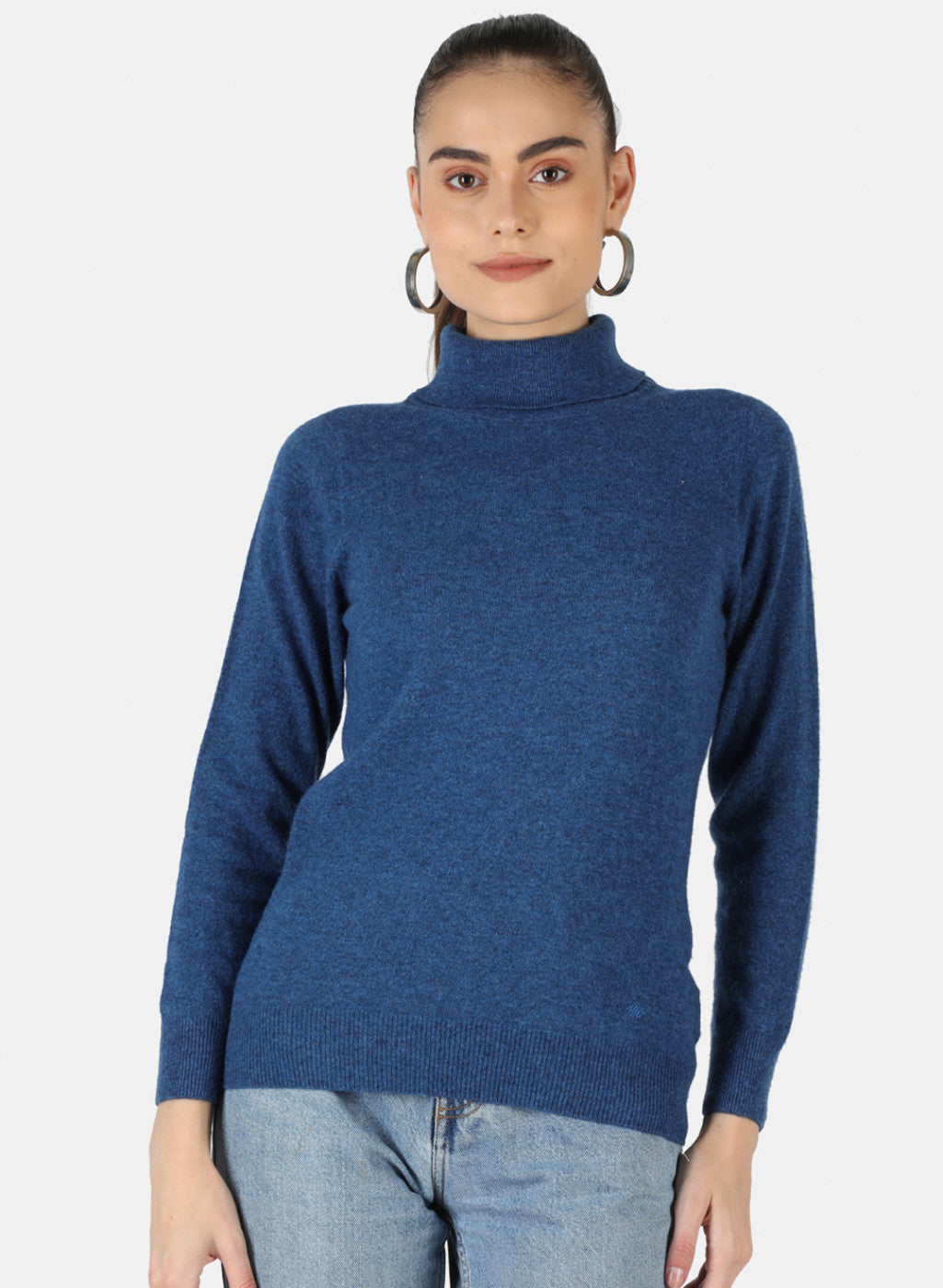 Women Blue Solid Top