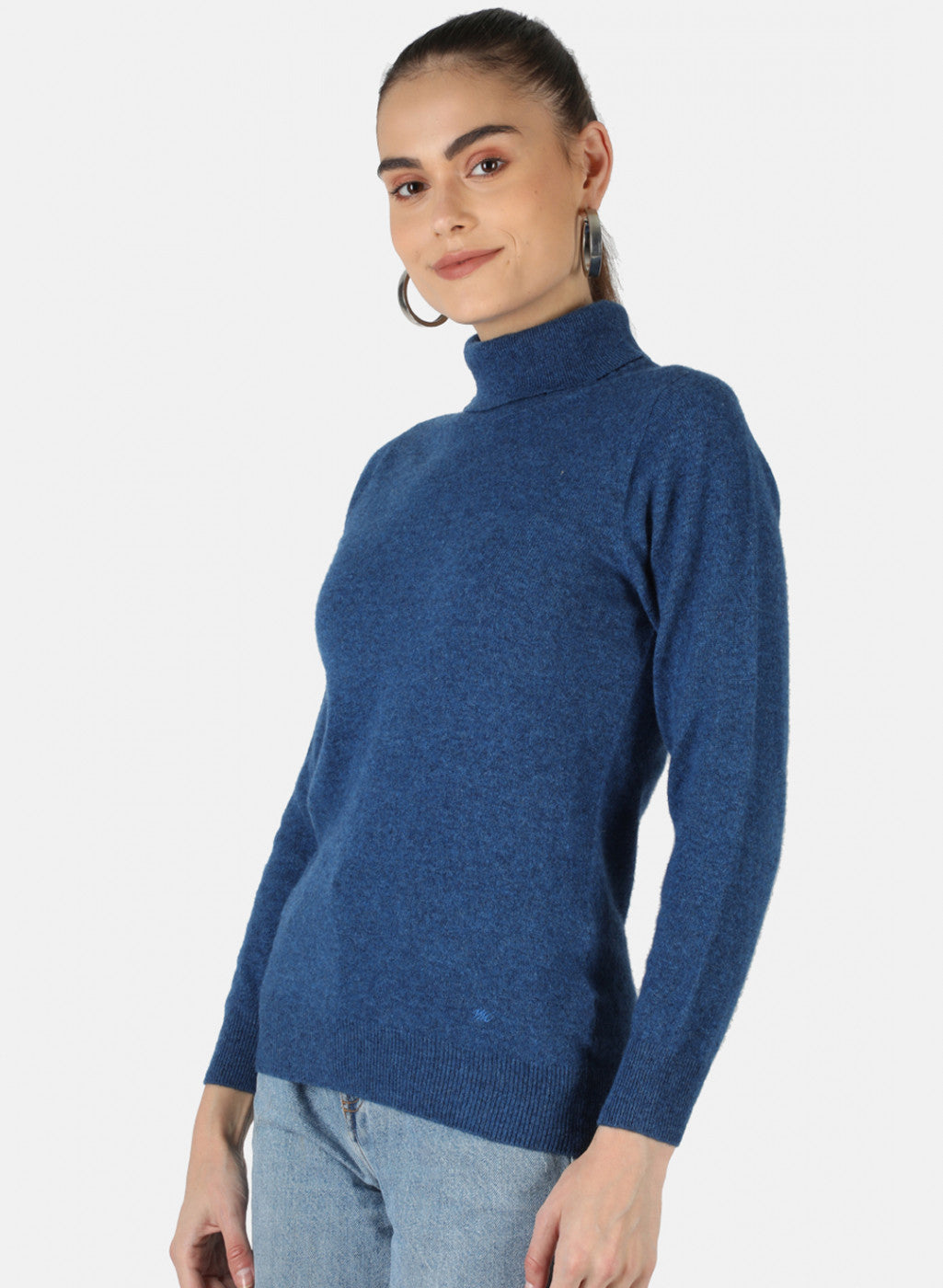 Women Blue Solid Top