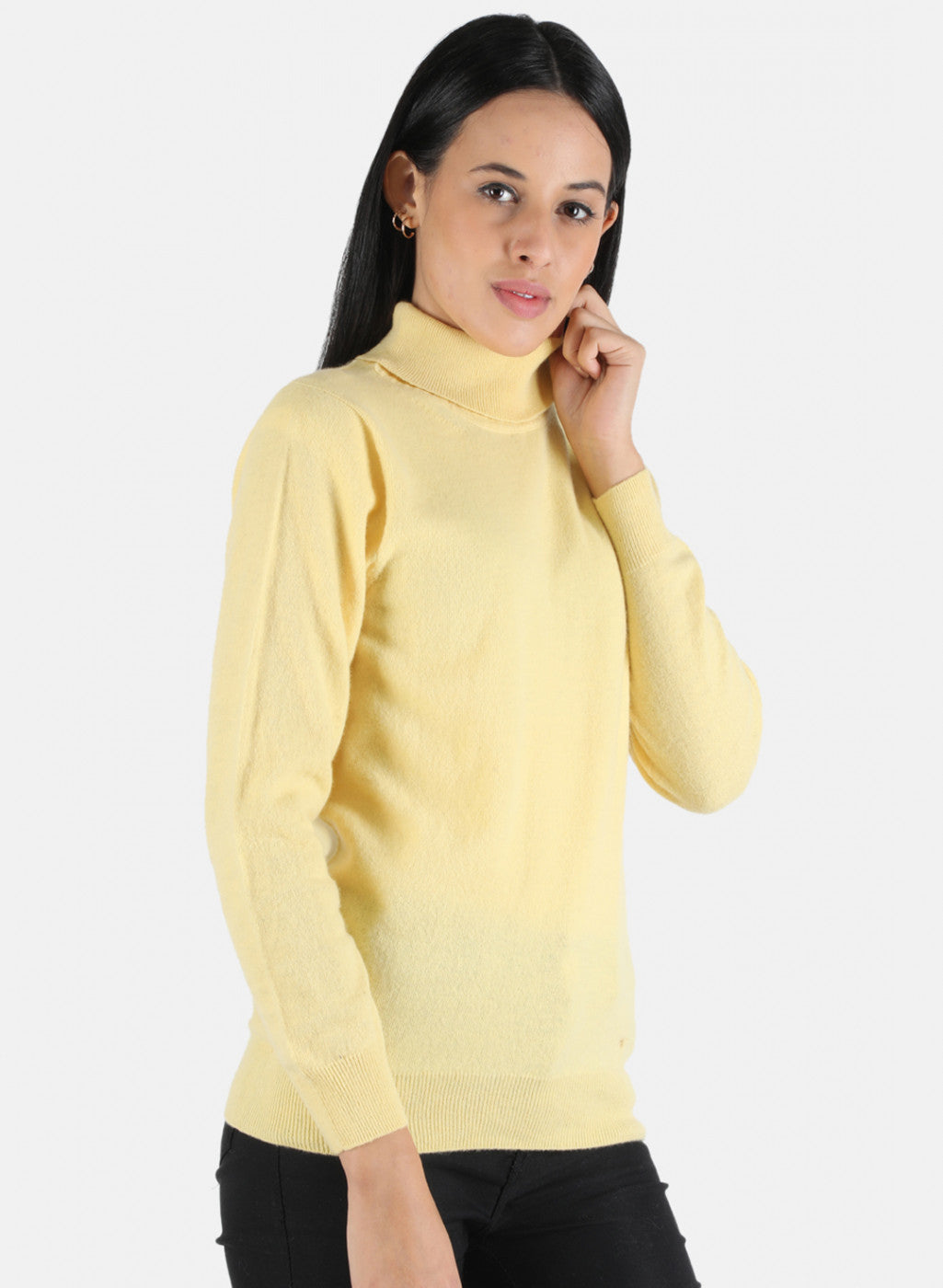 Women Yellow Solid Top