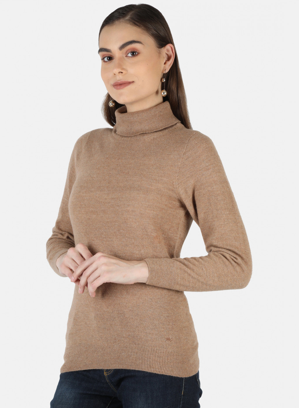 Women Beige Solid Top