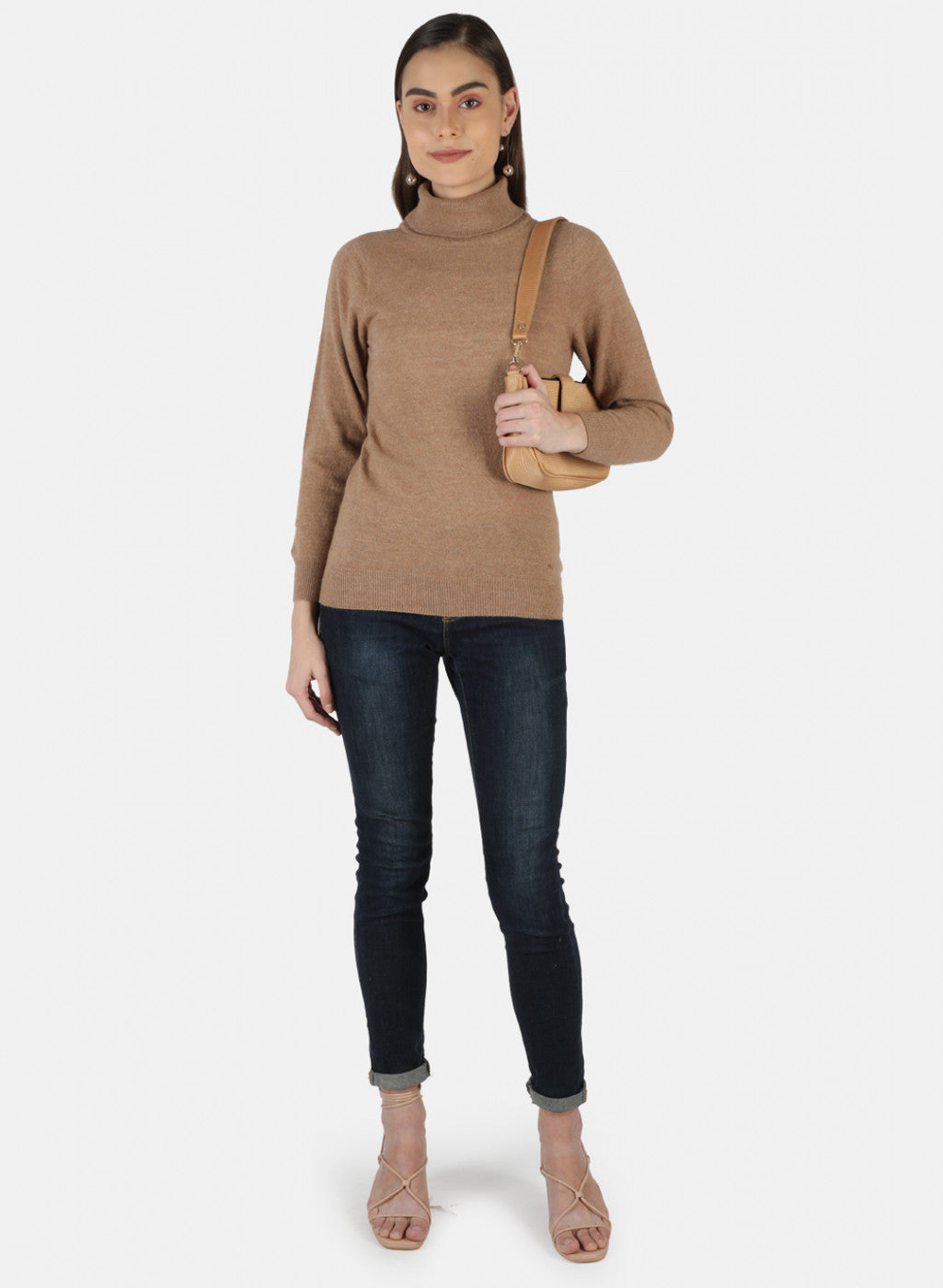 Women Beige Solid Top