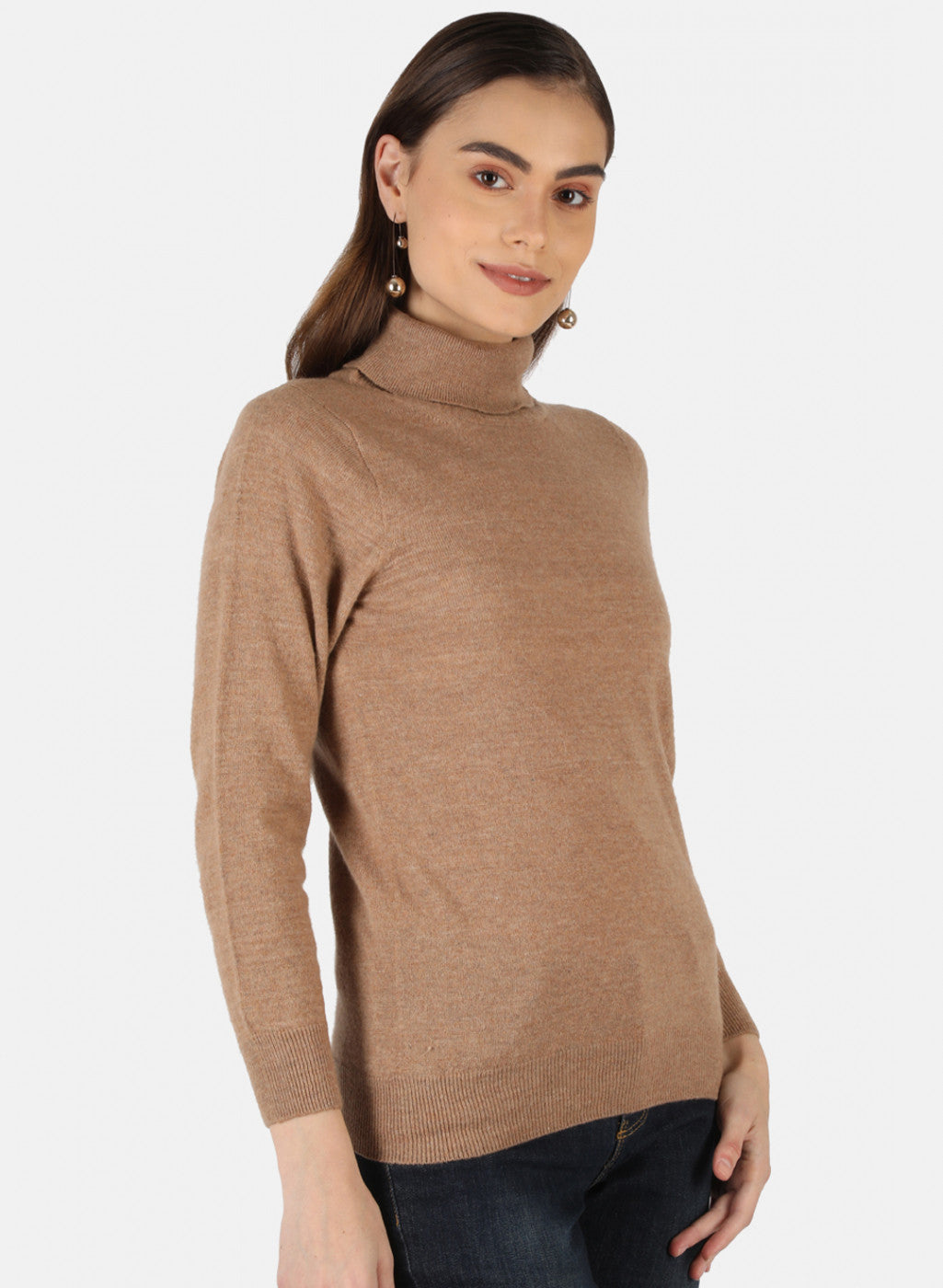 Women Beige Solid Top