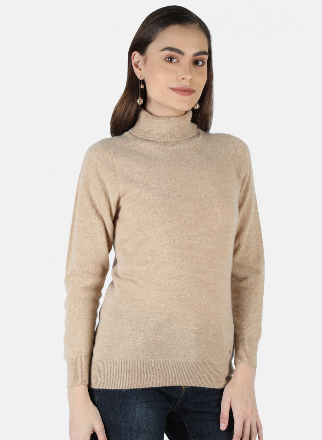 Women Beige Solid Top