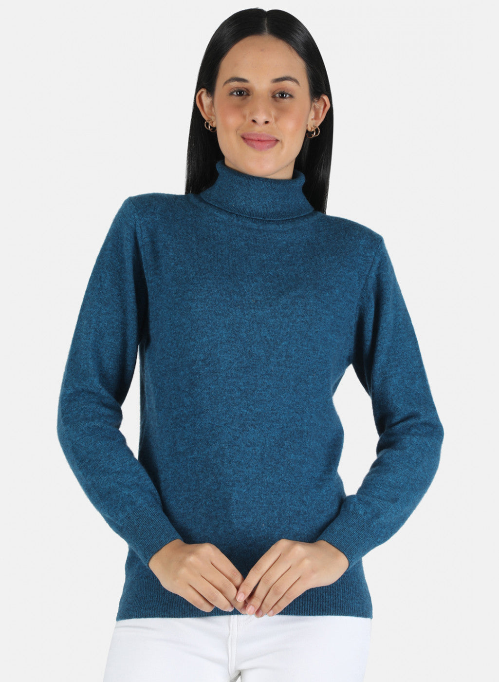 Women Blue Solid Top