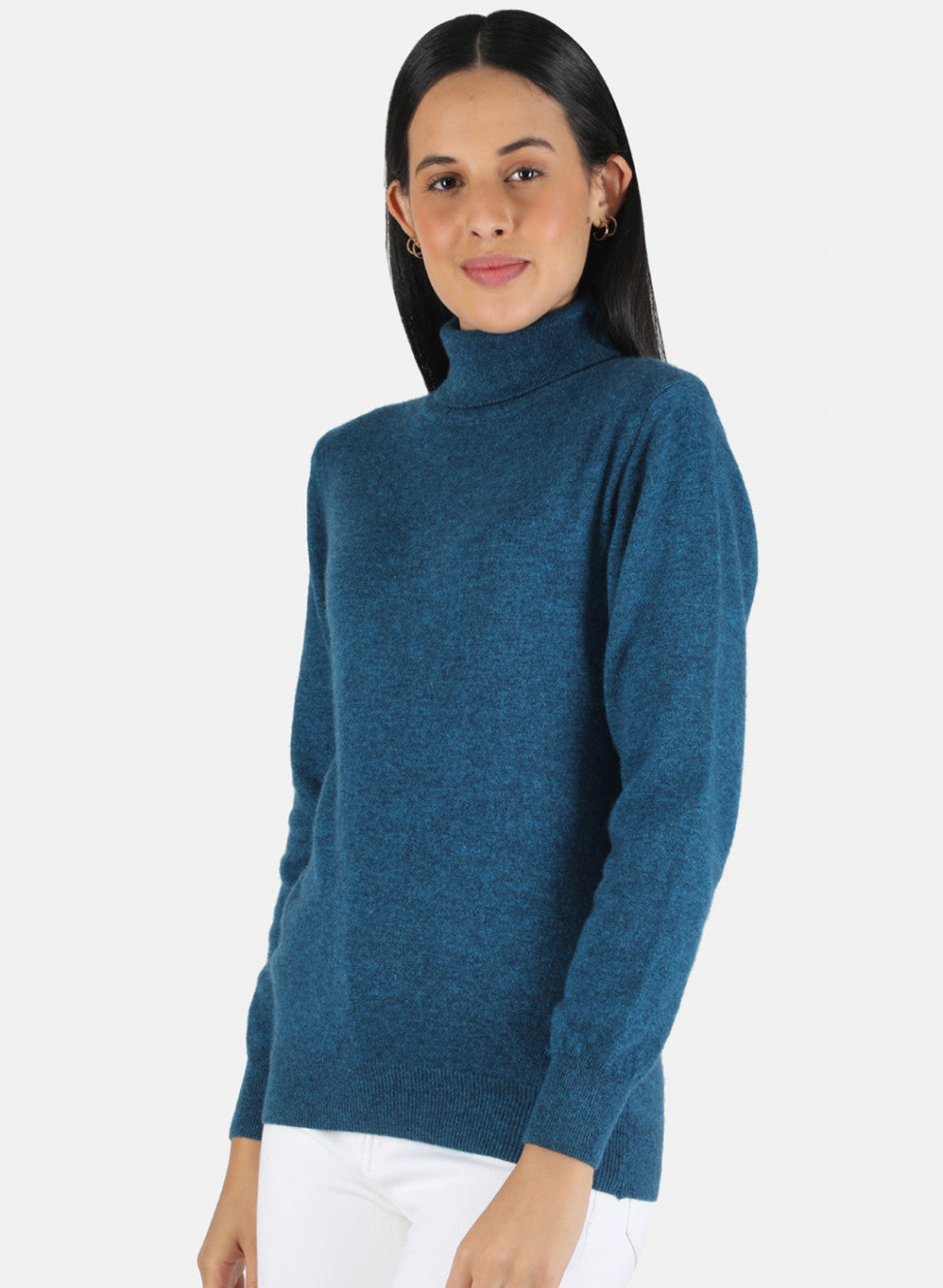 Women Blue Solid Top