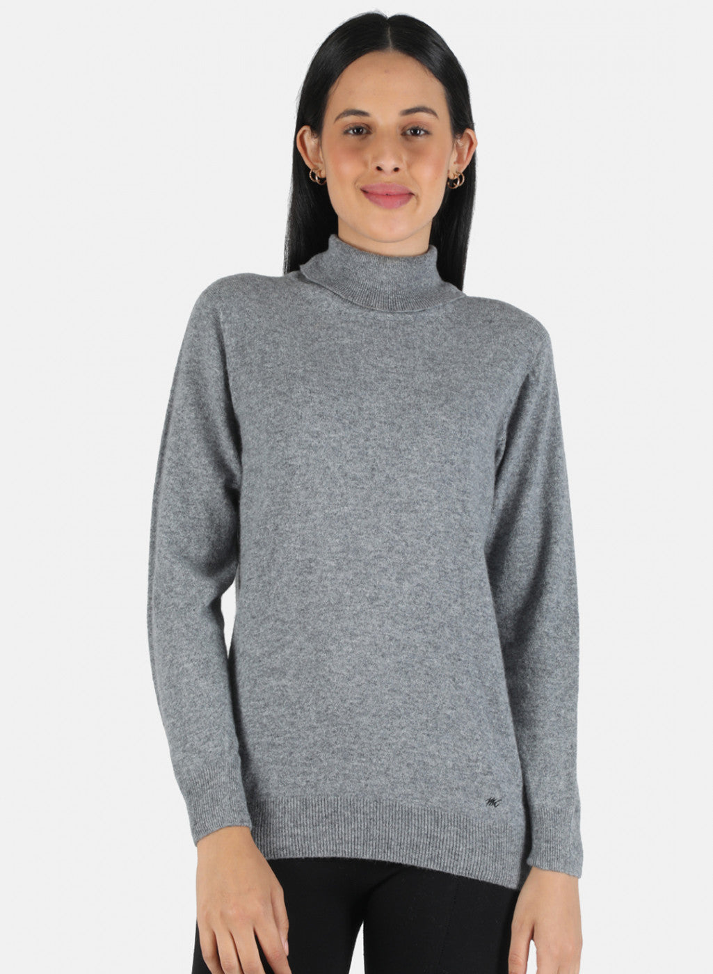 Women Grey Solid Top