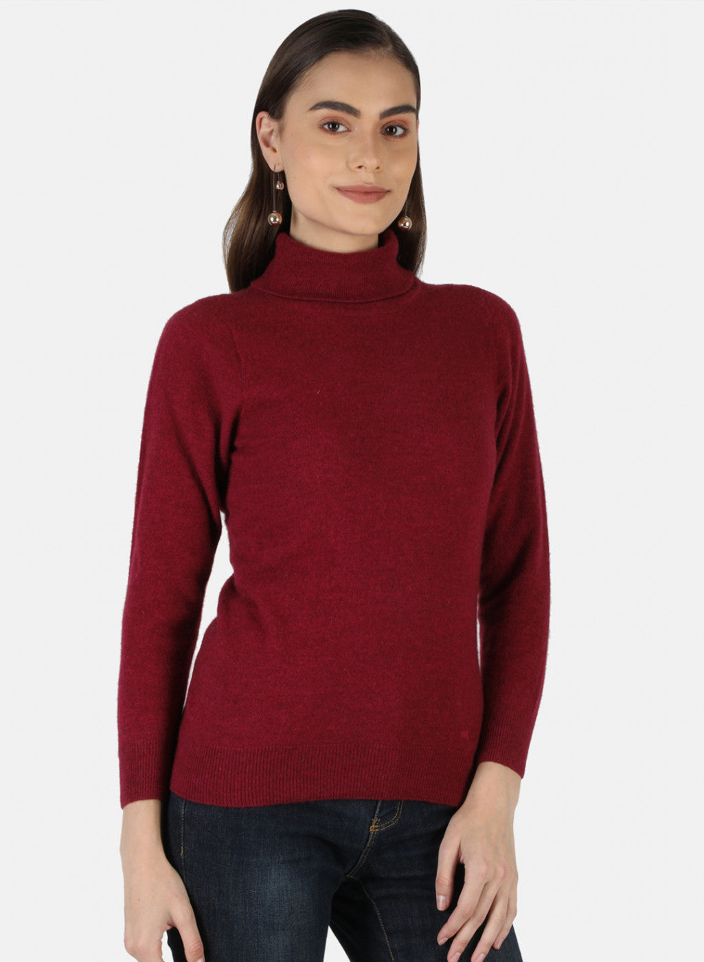 Women Red Solid Top