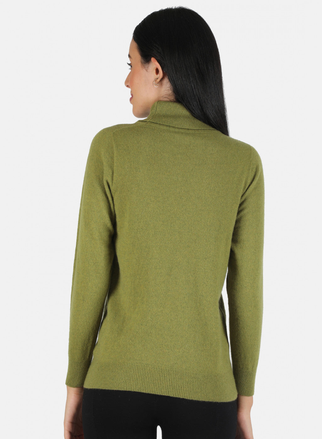 Women Green Solid Top