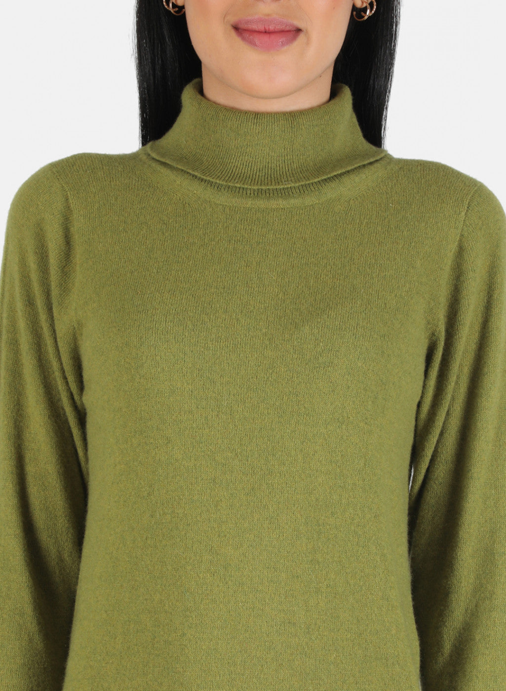 Women Green Solid Top