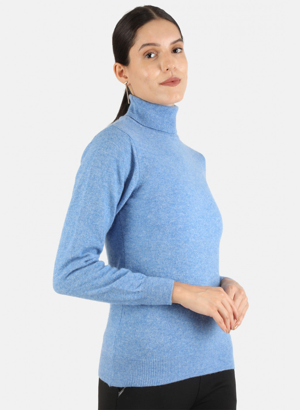 Women Blue Solid Top