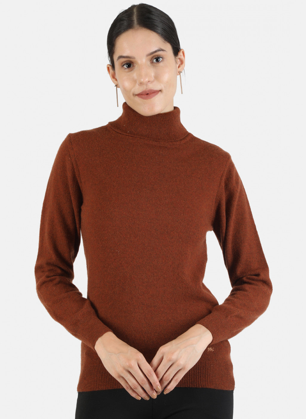 Women Brown Solid Top