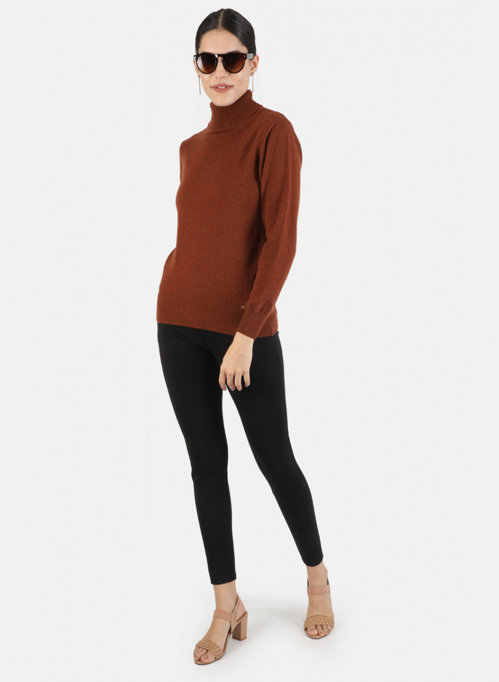 Women Brown Solid Top