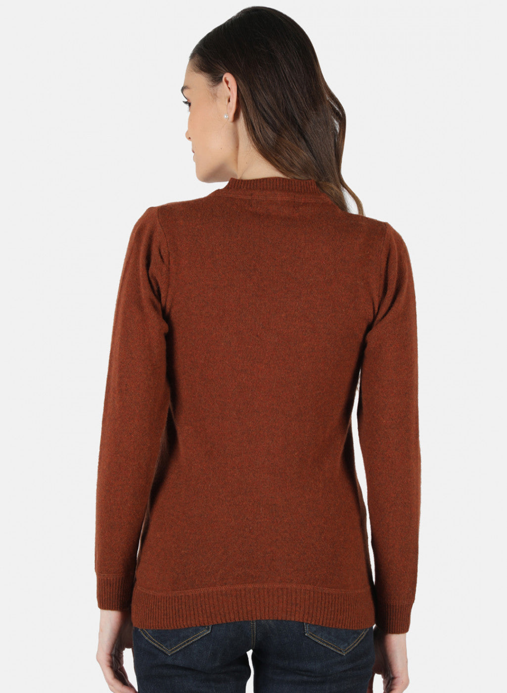 Women Brown Solid Cardigan