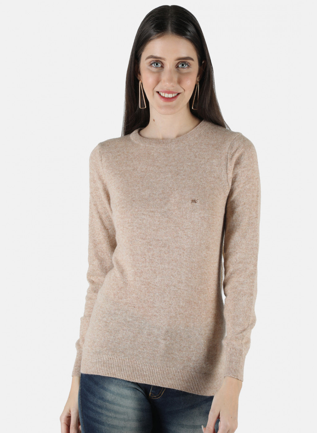 Women Beige Solid Top