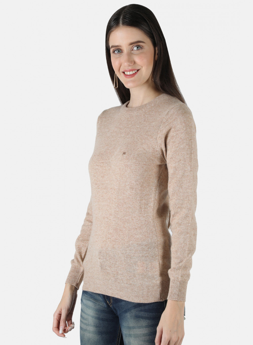 Women Beige Solid Top