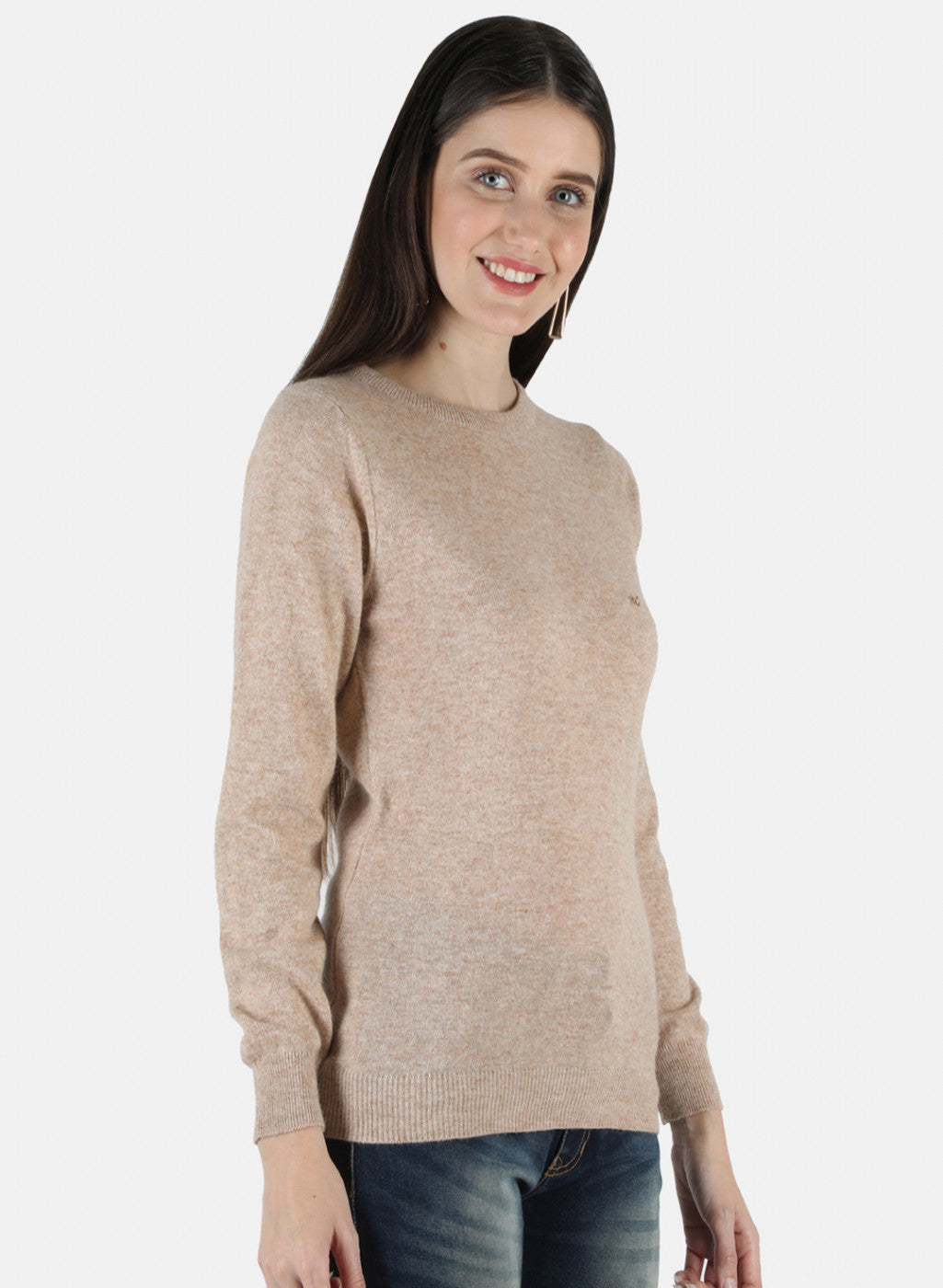 Women Beige Solid Top