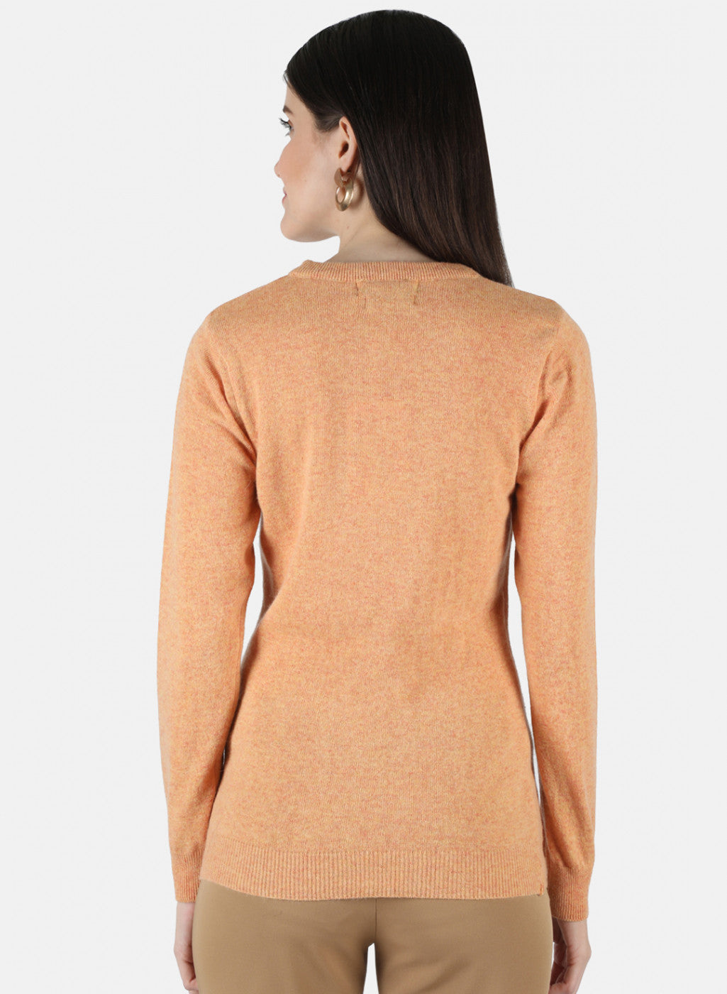 Women Orange Solid Top