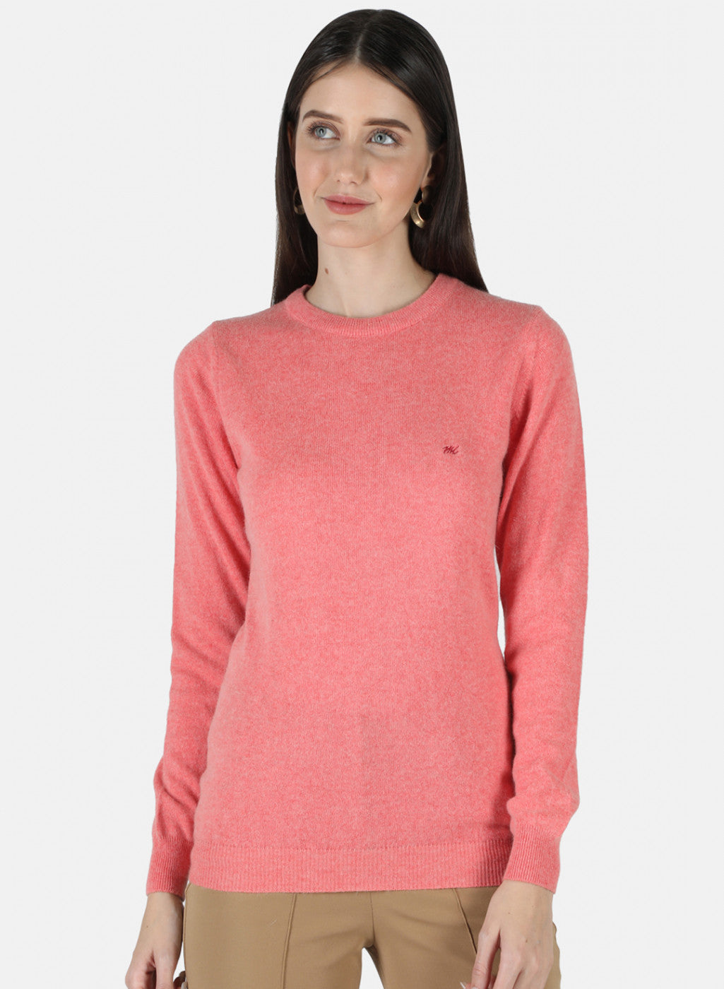 Women Peach Solid Top