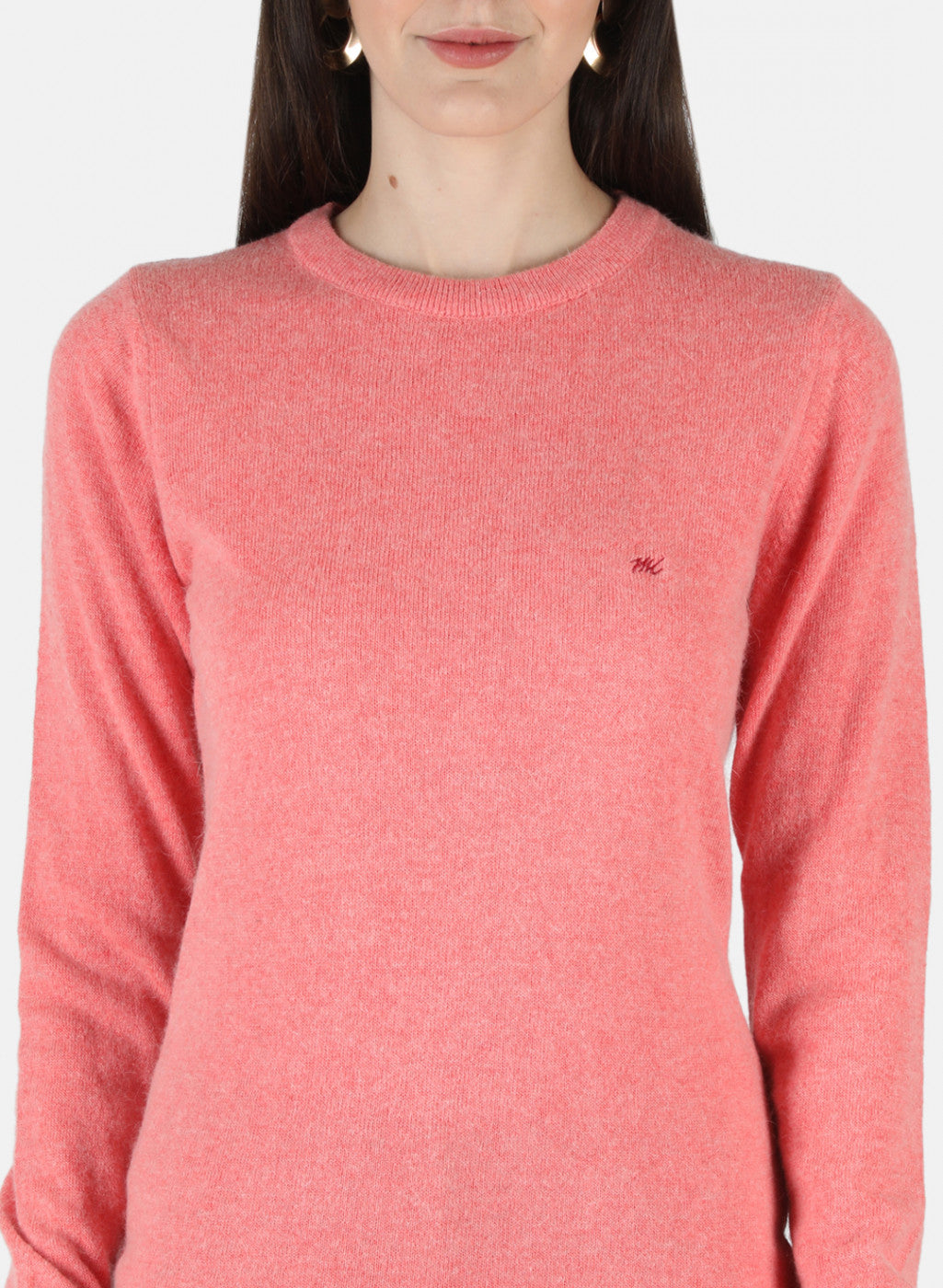 Women Peach Solid Top