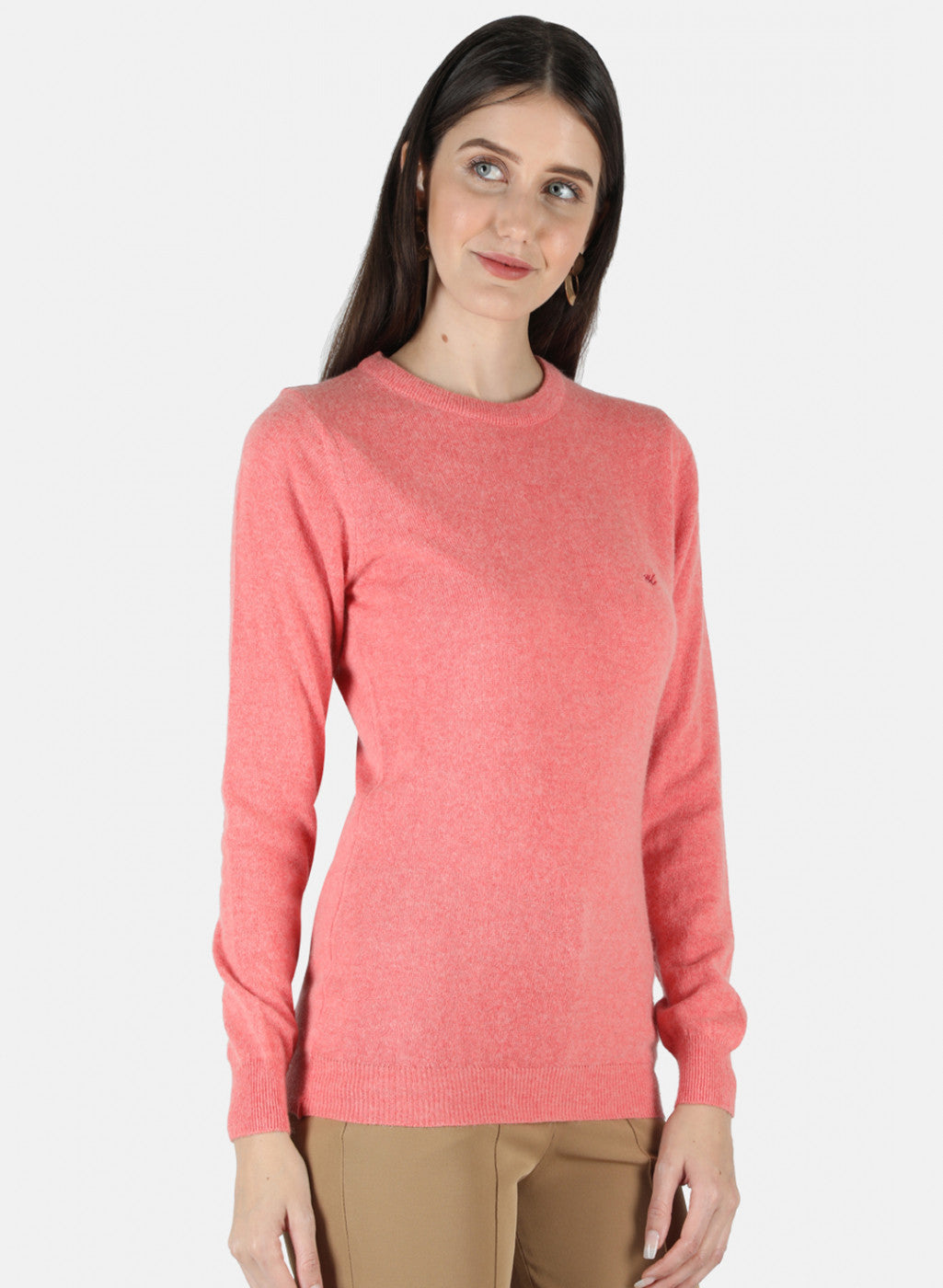 Women Peach Solid Top