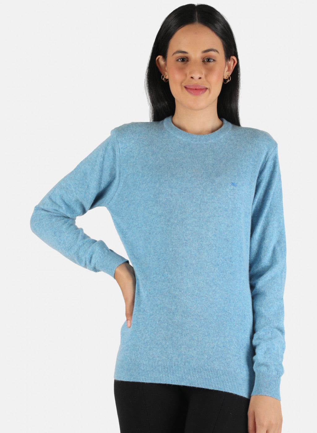 Women Blue Solid Top