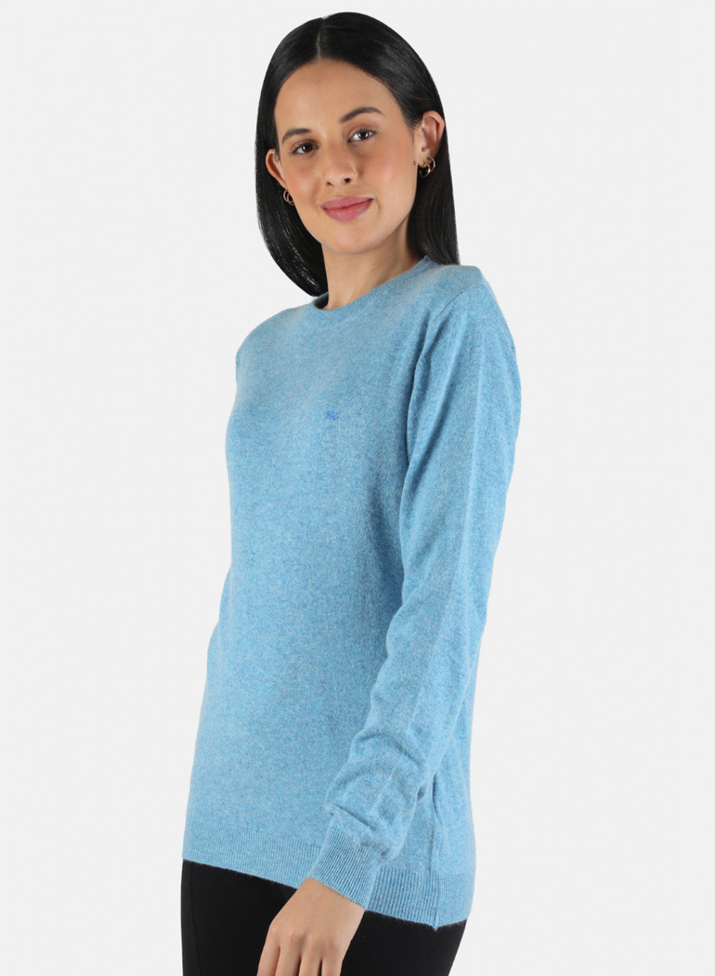 Women Blue Solid Top