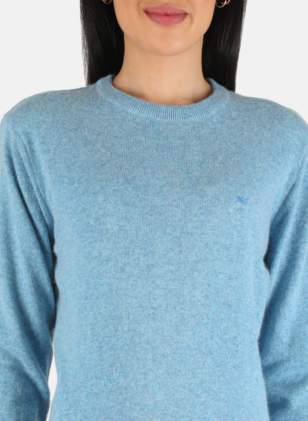 Women Blue Solid Top