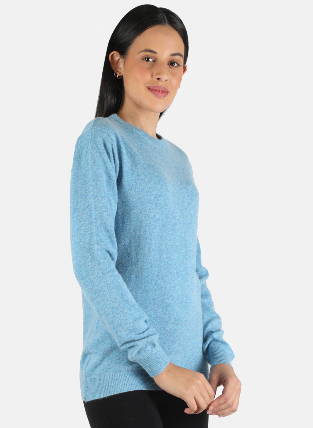 Women Blue Solid Top