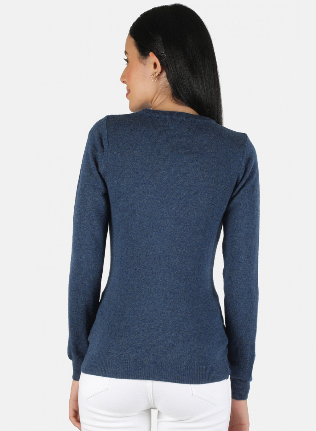 Women Blue Solid Top