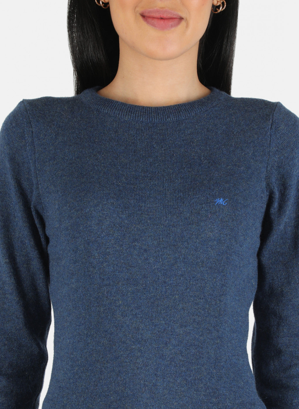 Women Blue Solid Top