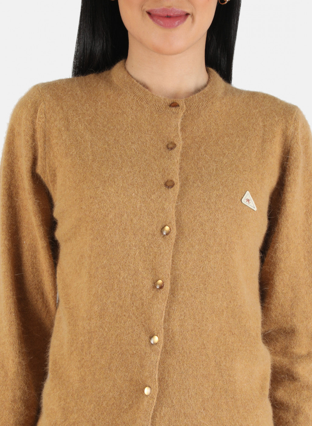 Women Brown Solid Cardigan