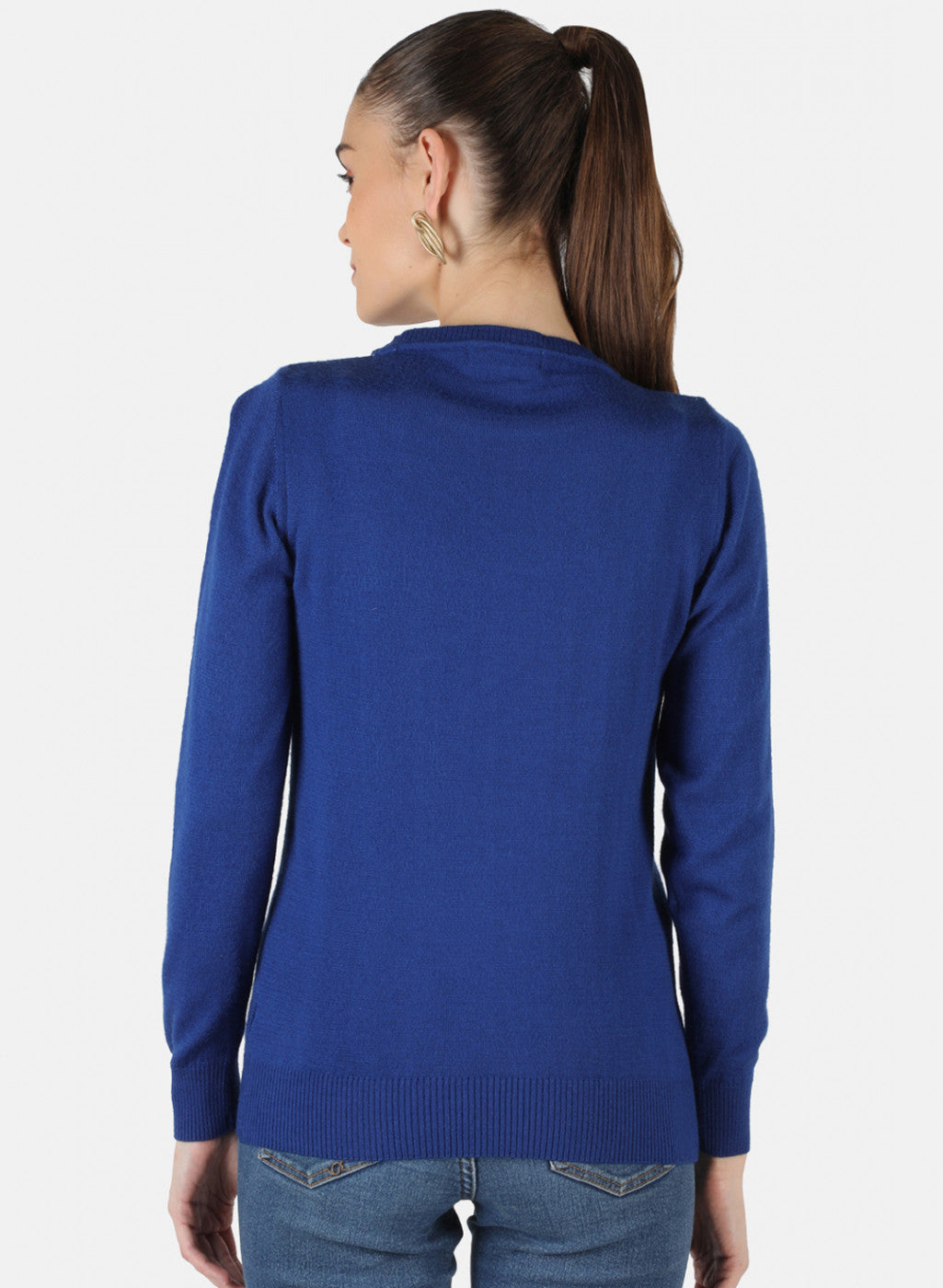 Women Blue Solid Top