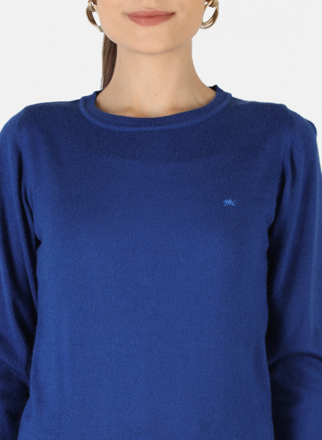 Women Blue Solid Top