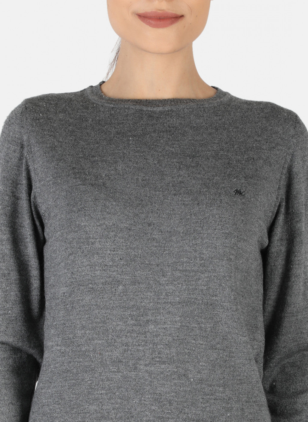 Women Grey Solid Top