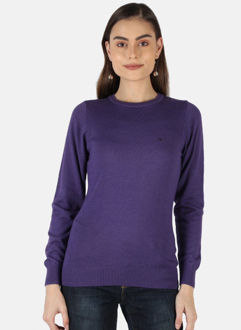 Women Purple Solid Top