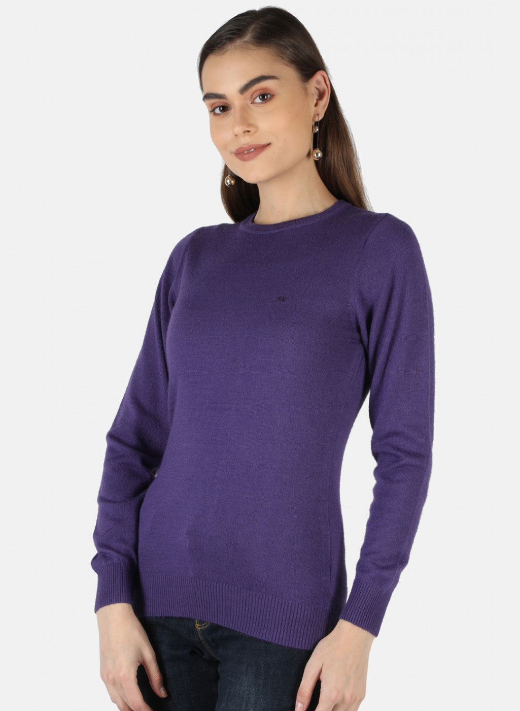 Women Purple Solid Top