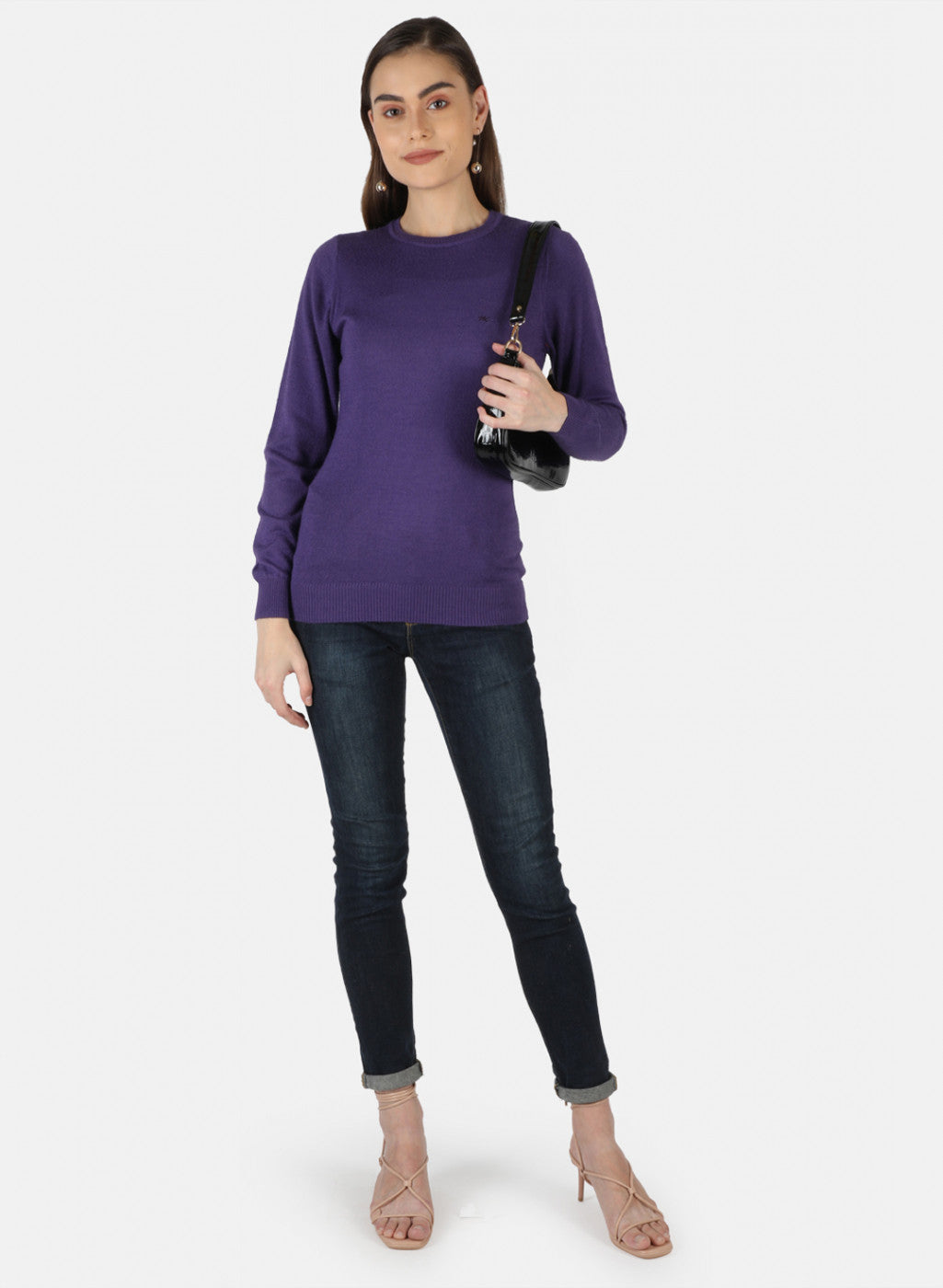 Women Purple Solid Top