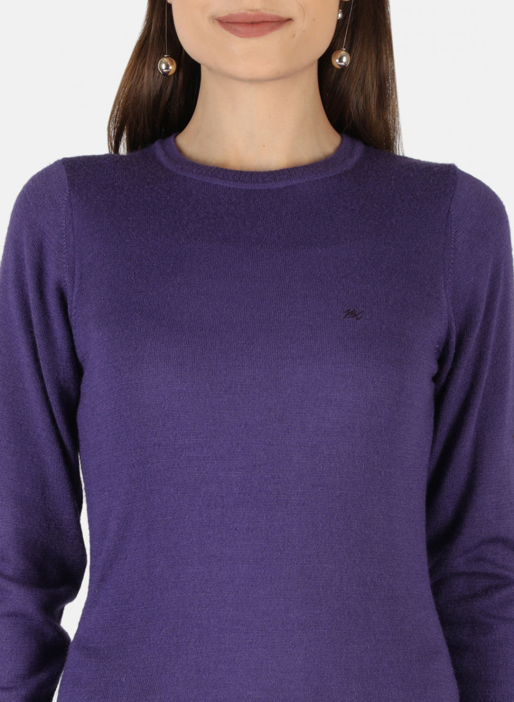 Women Purple Solid Top