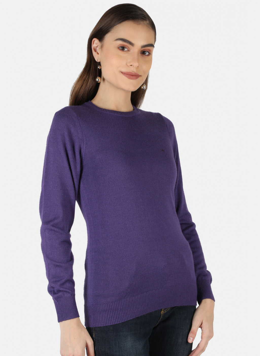 Women Purple Solid Top