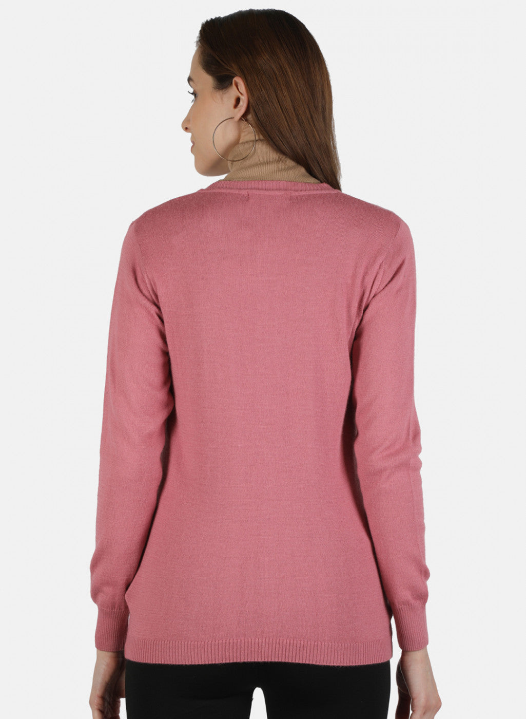 Women Pink Solid Cardigan