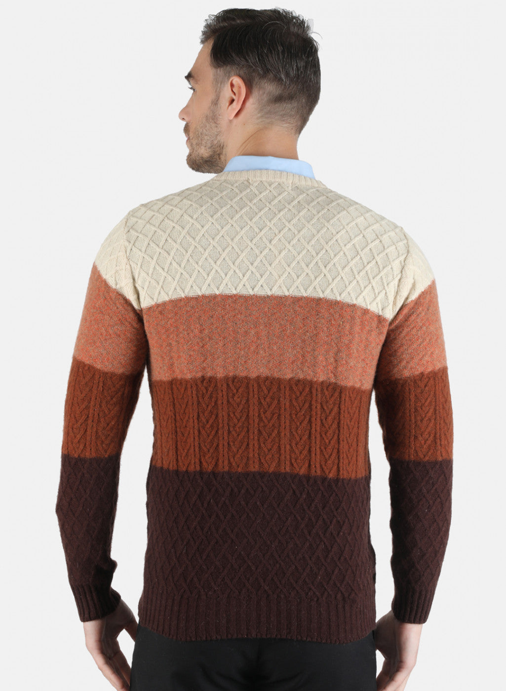 Men Multi Color Design Pullover