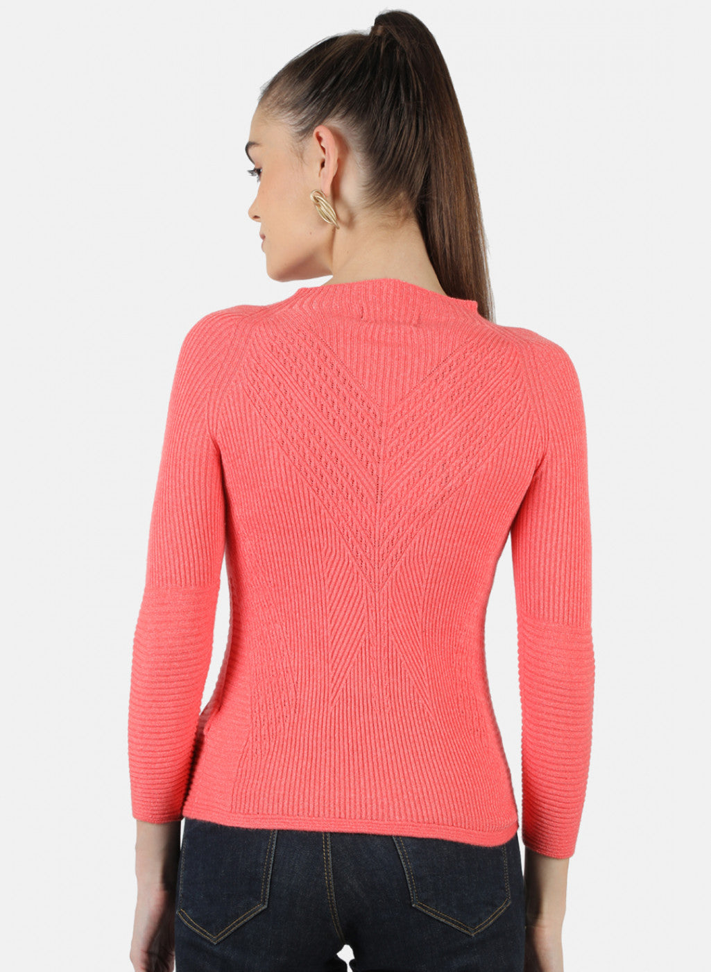 Women Pink Self Top