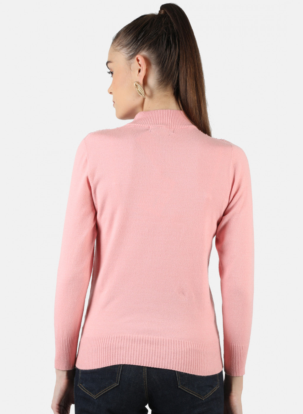 Women Pink Self Top