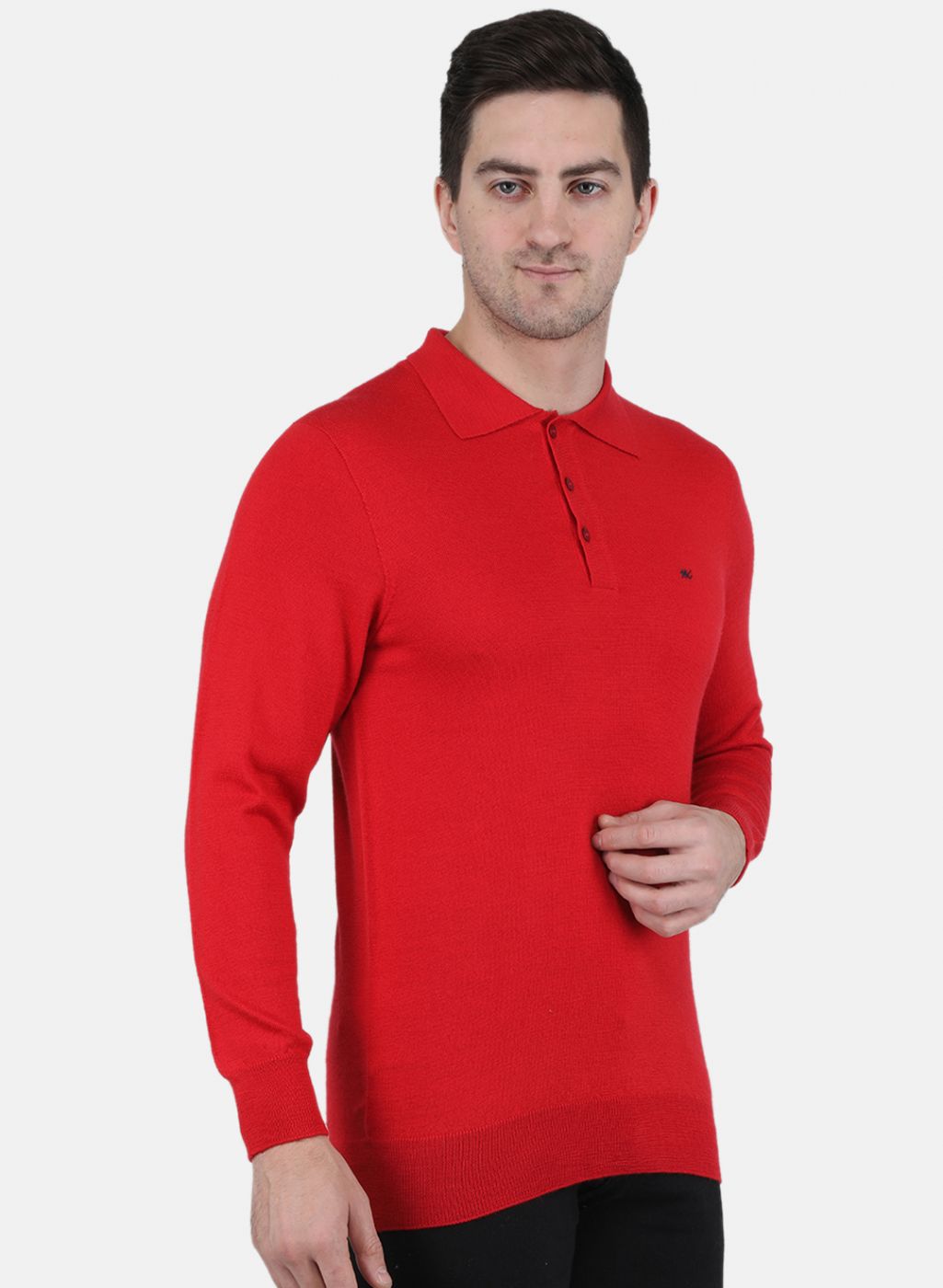 Men Red Solid T-Shirt