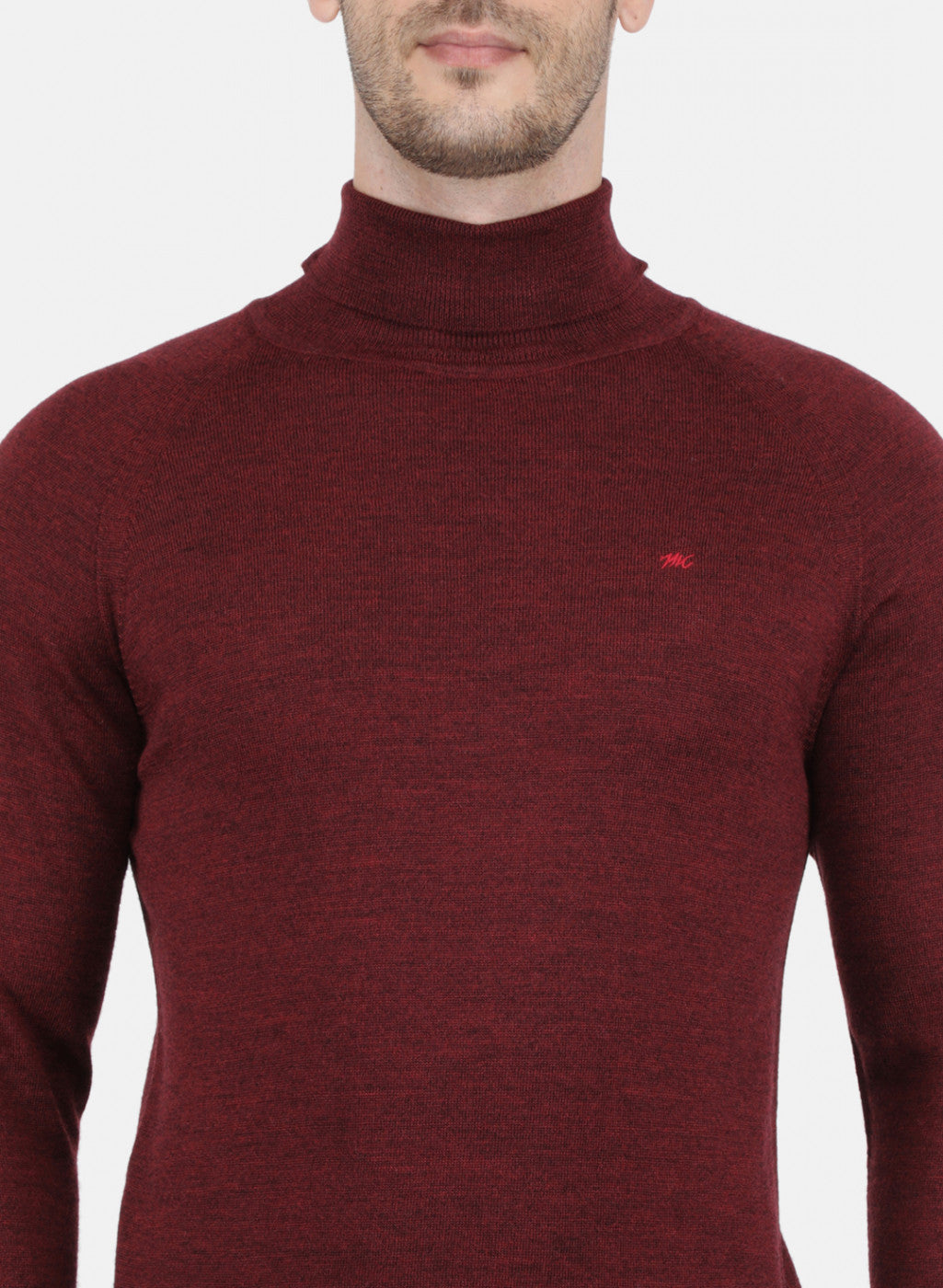 Men Purple Solid Pullover