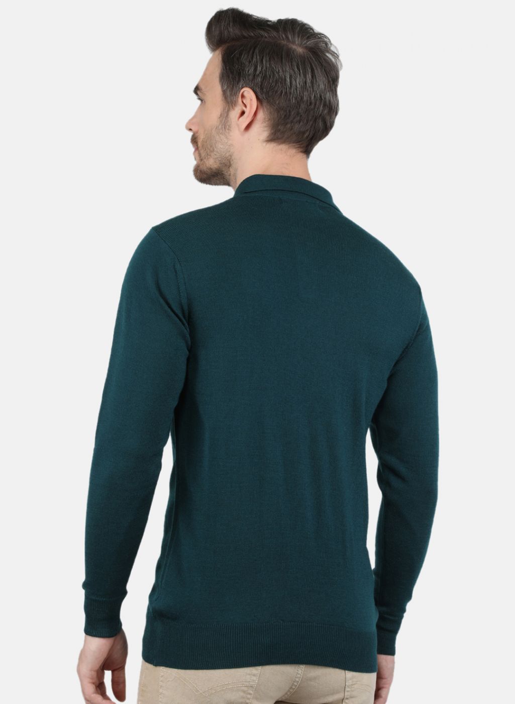 Men Green Solid T-Shirt