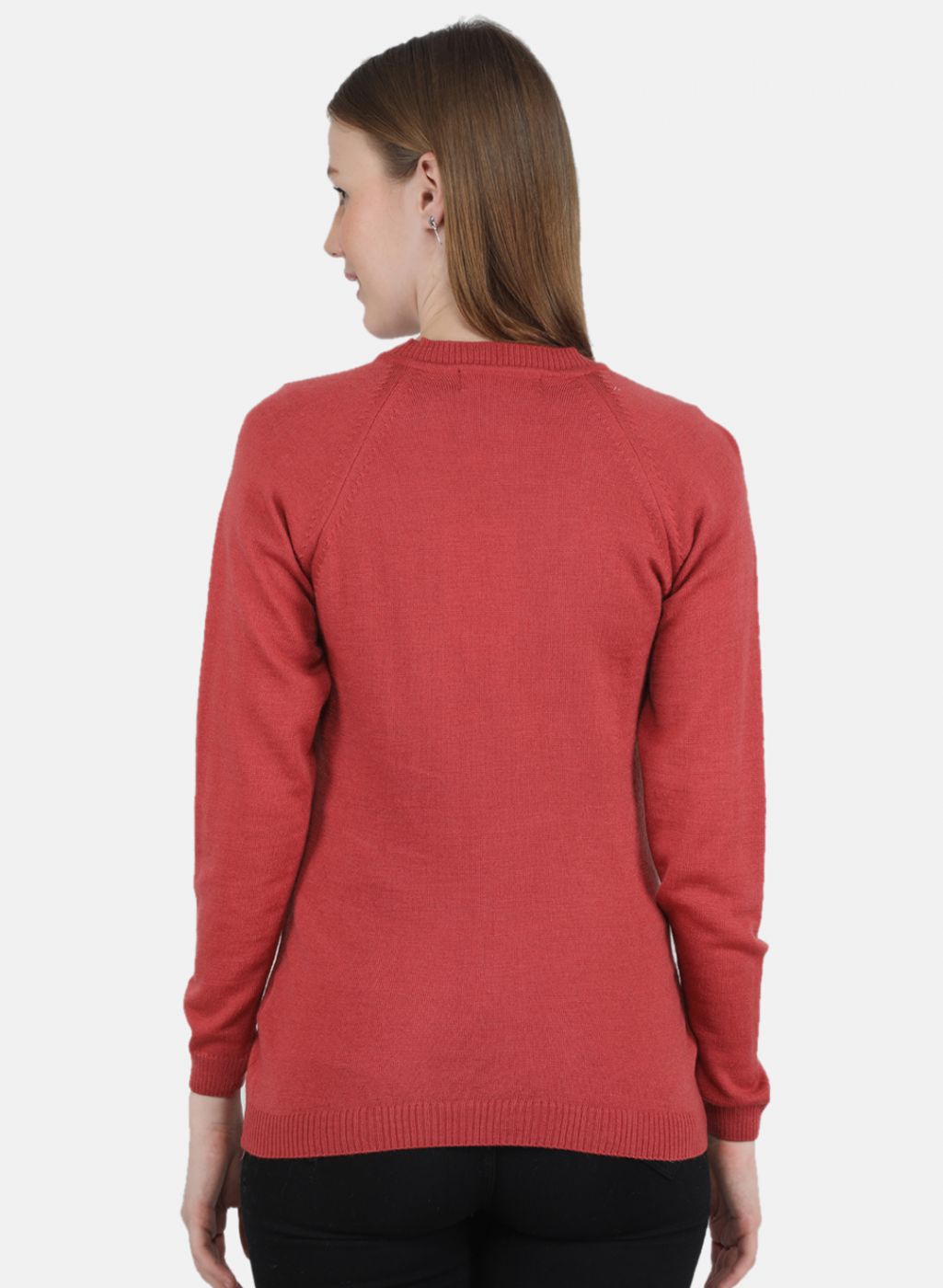 Women Red Solid Cardigan